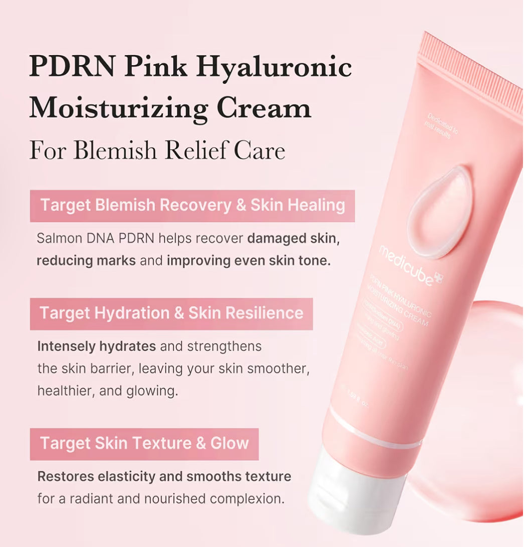 Medicube Salmon DNA PDRN Pink Hyaluronic Moisturizing Cream – 50 ml