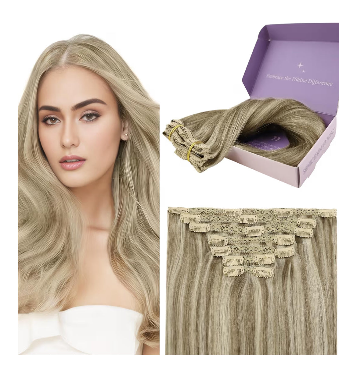 Clip In Hair Extensions 50g 35cm