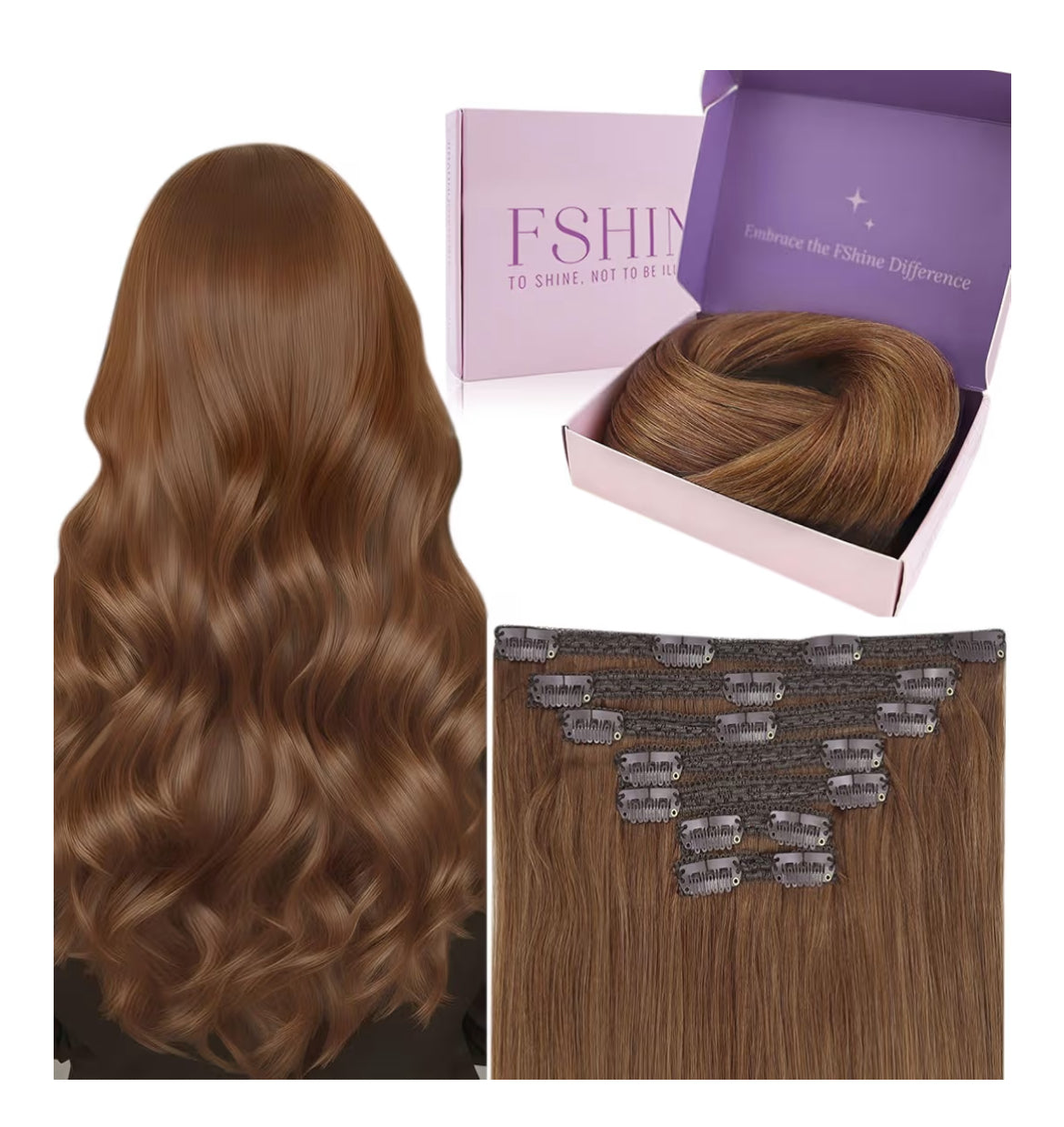 Clip In Hair Extensions 120g 55cm