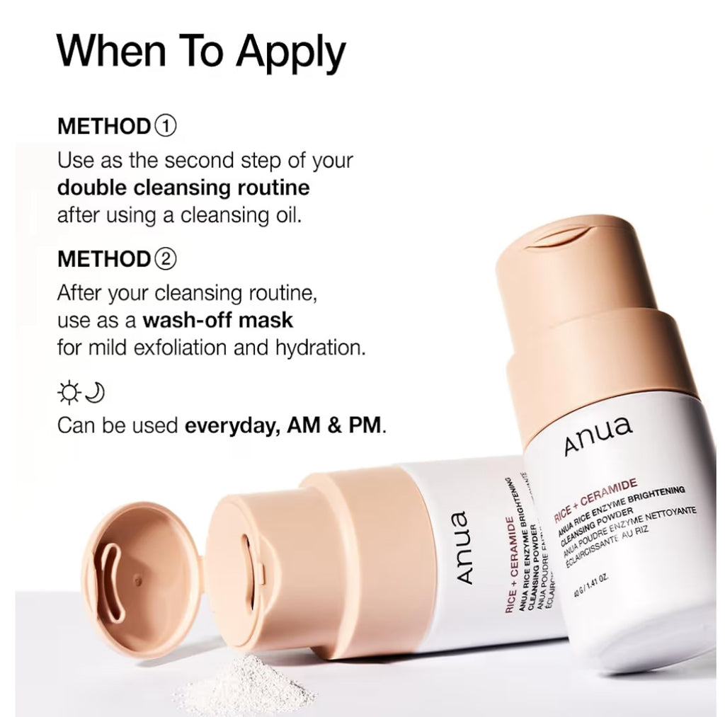 ANUA Rice Enzyme Brightening Powder Cleanser