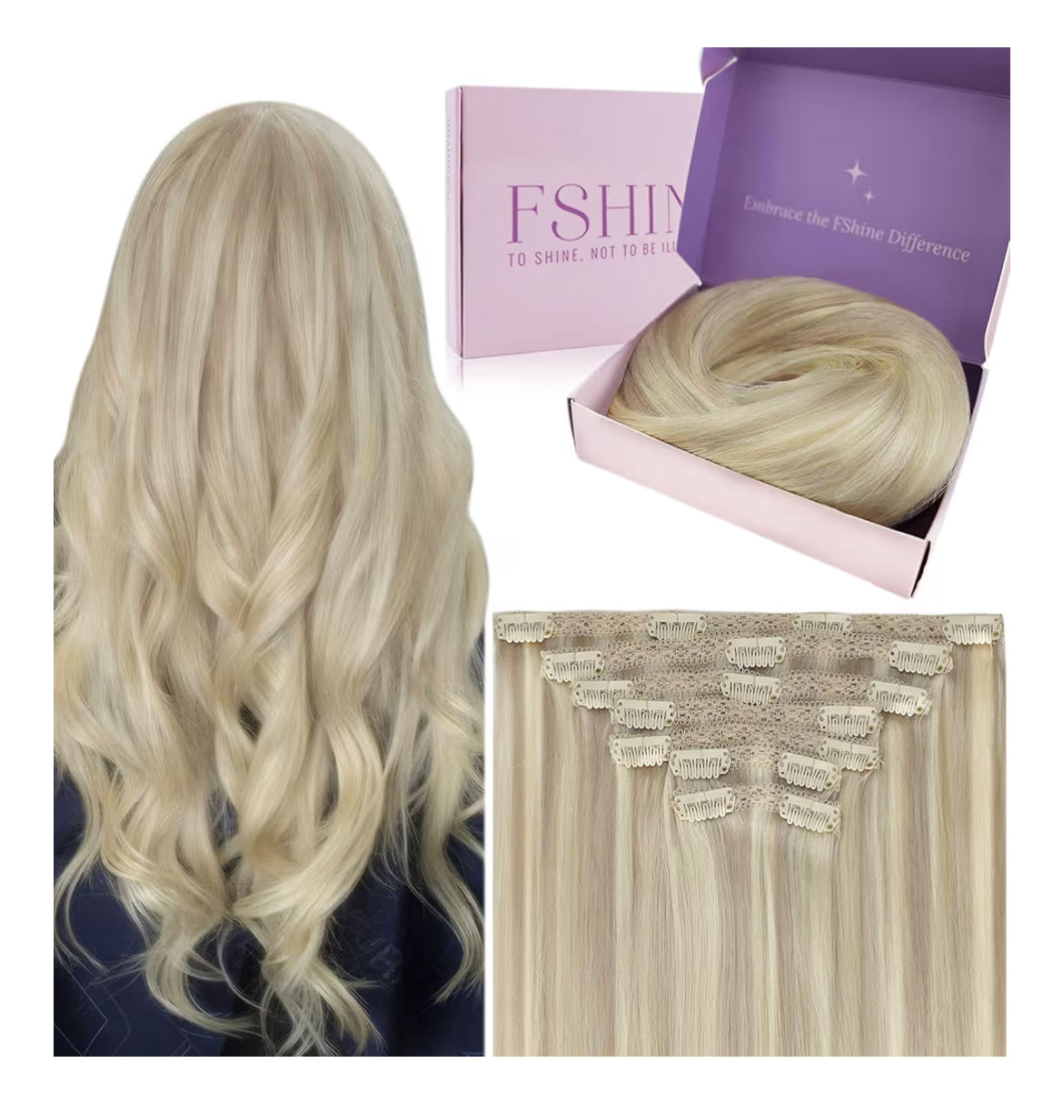Clip In Hair Extensions 120g 60cm