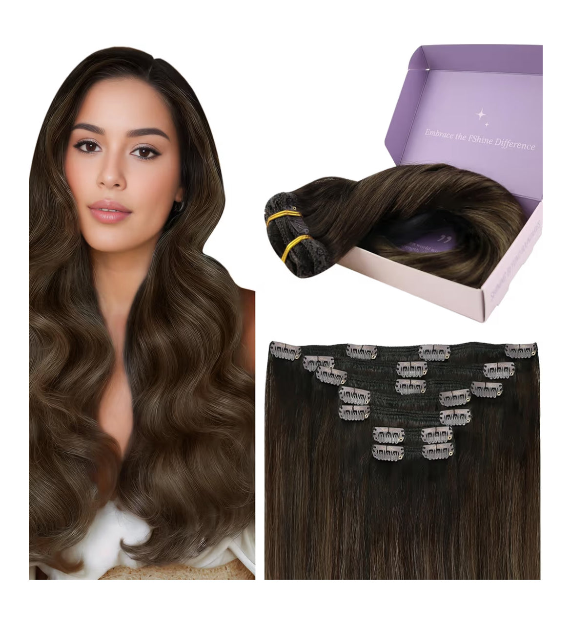 Clip In Hair Extensions 120g 60cm