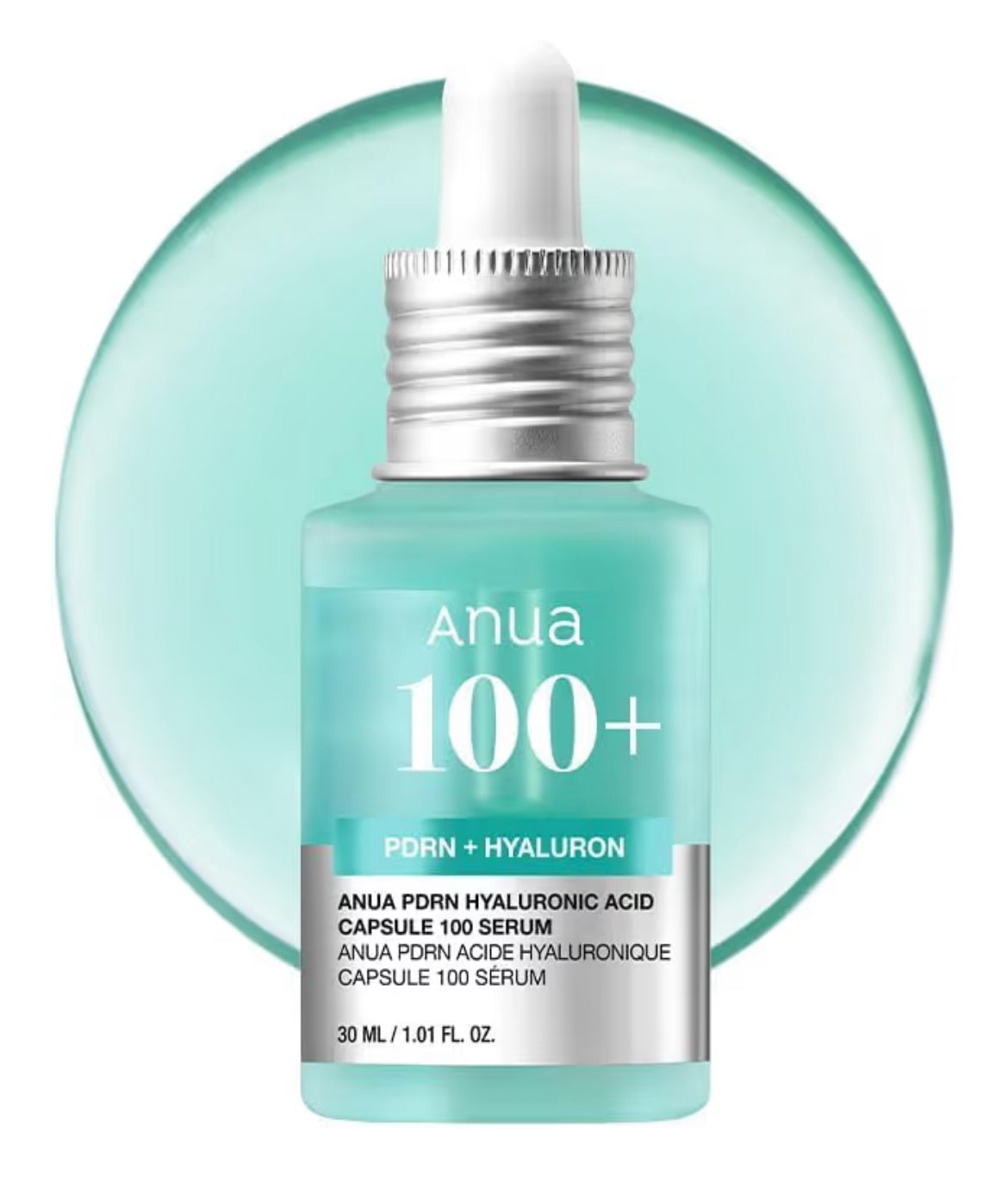 ANUA Suero Pdrn Con Ácido Hialurónico (100 Cápsulas), Suero Facial Radiante, Ácido Hialurónico, 30 Ml