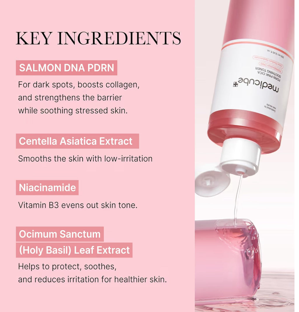 Medicube PDRN Pink Cica Soothing Toner (250 ml)