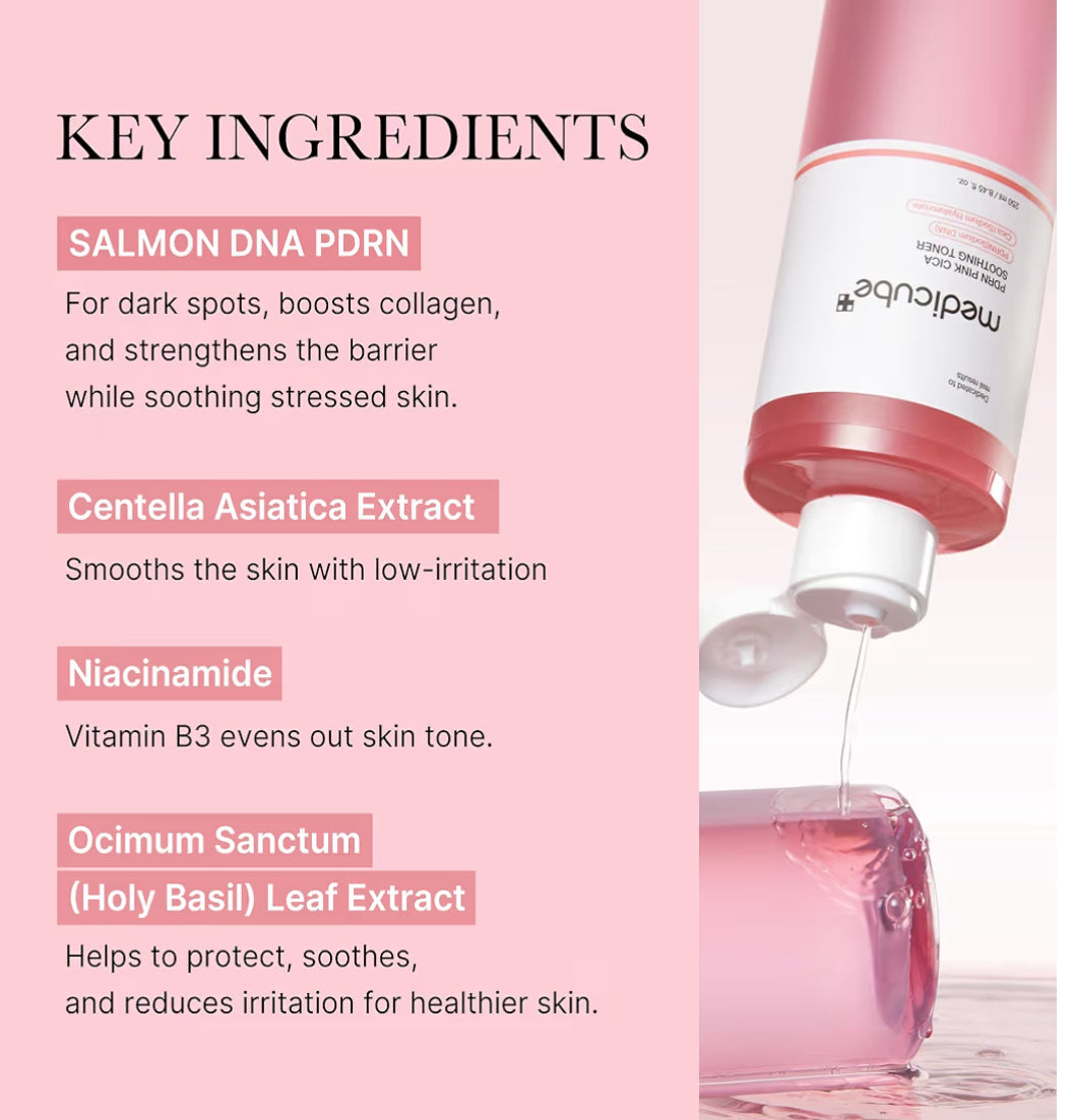 Medicube PDRN Pink Cica Soothing Toner (250 ml)