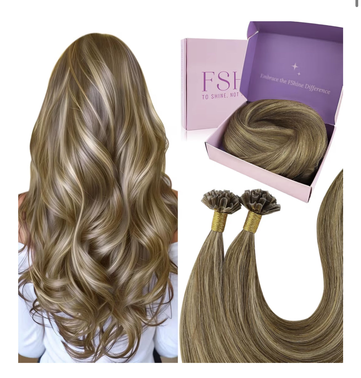 U-tip Keratin Hair Extensions 50g 50cm
